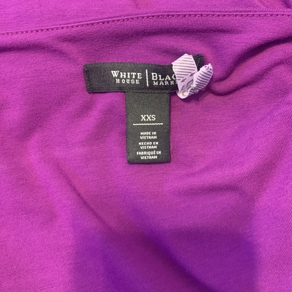 White House Black Market Purple Draped Waist Tank Top Women's Size XXS - Picture 10 of 12